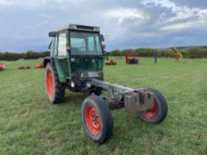 1987 Fendt 360GT 2wd tool carrier on 7.50-20 front and 340/85R38 rear wheels and tyres. Reg No: D492