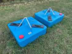 2No plastic molasses feeders