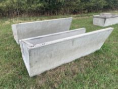 2No 7' 6" concrete forage troughs