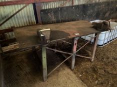 Workshop welding bench 2m x 1m