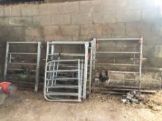 6 No. galvanised gates