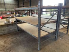 Single pallet rack section