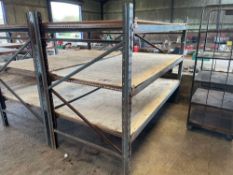 Single pallet rack section