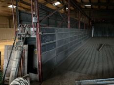 Galvanised grain tunnelling 60' length, sold in situ, buyer to remove