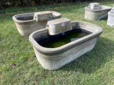 2No. concrete water troughs