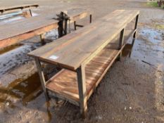 Wooden workbench