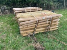 2No packs Shield 1800x85-90 new wooden fence posts (c.220 posts)