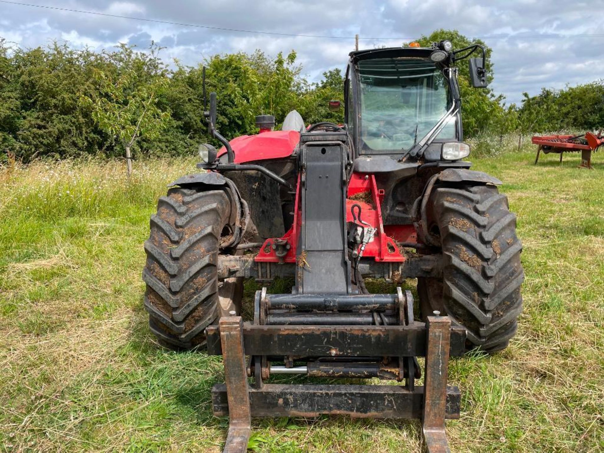 2017 Manitou MLT Elite 737-130 PS+ materials handler with pallet tines, rear pick hitch on Michelin - Image 12 of 16