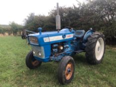 Ford 2000 petrol 2wd tractor with 4 speed gearbox, power steering, drawbar and tipping pipe. Hours: