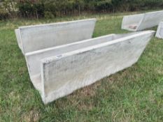 2No 7' 6" concrete forage troughs