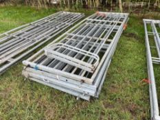 6No galvanised gates 12ft