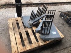Pair of Fendt tractor steps