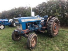 Ford 5000 diesel 2wd tractor with power steering, drawbar and tipping pipe, full engine rebuild in 2