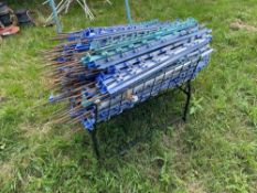 Quantity plastic electric fence stakes