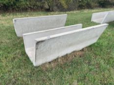 2No 7' 6" concrete forage troughs