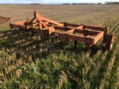 10' 4" C tine cultivator with depth wheels, linkage mounted