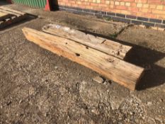 2No wooden sleepers