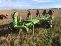 Dowdeswell DP7D2 5f (4+1) reversible plough with skimmers, hydraulic vari-width. Serial No: 51434146