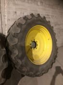 4 No. Wheels and Tyres, John Deere Centres