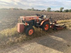 Kubota B6100 Compact Tractor & Grass Topper