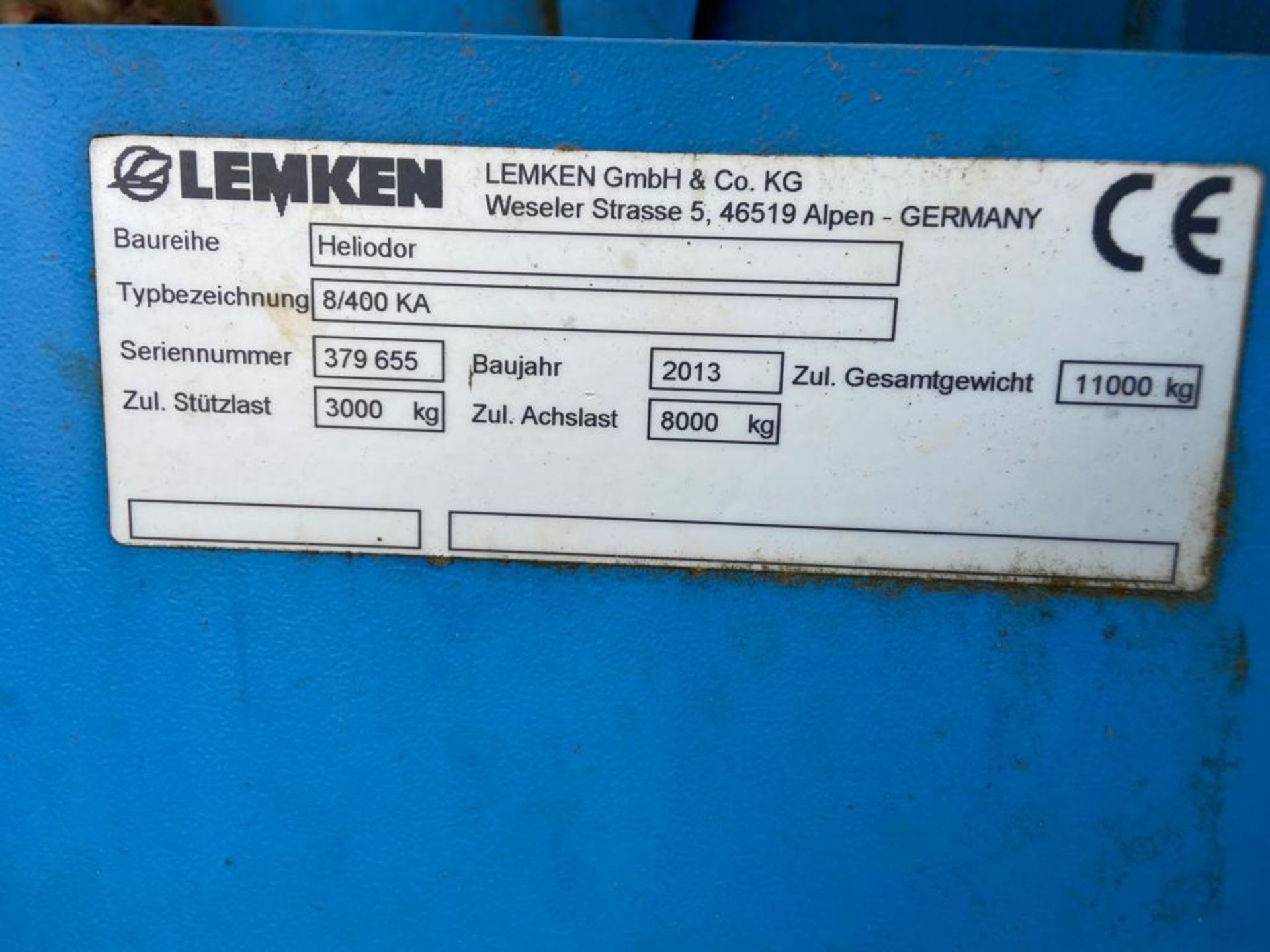 2013 Lemken 4m Heliodor 8/400KA - Image 11 of 11