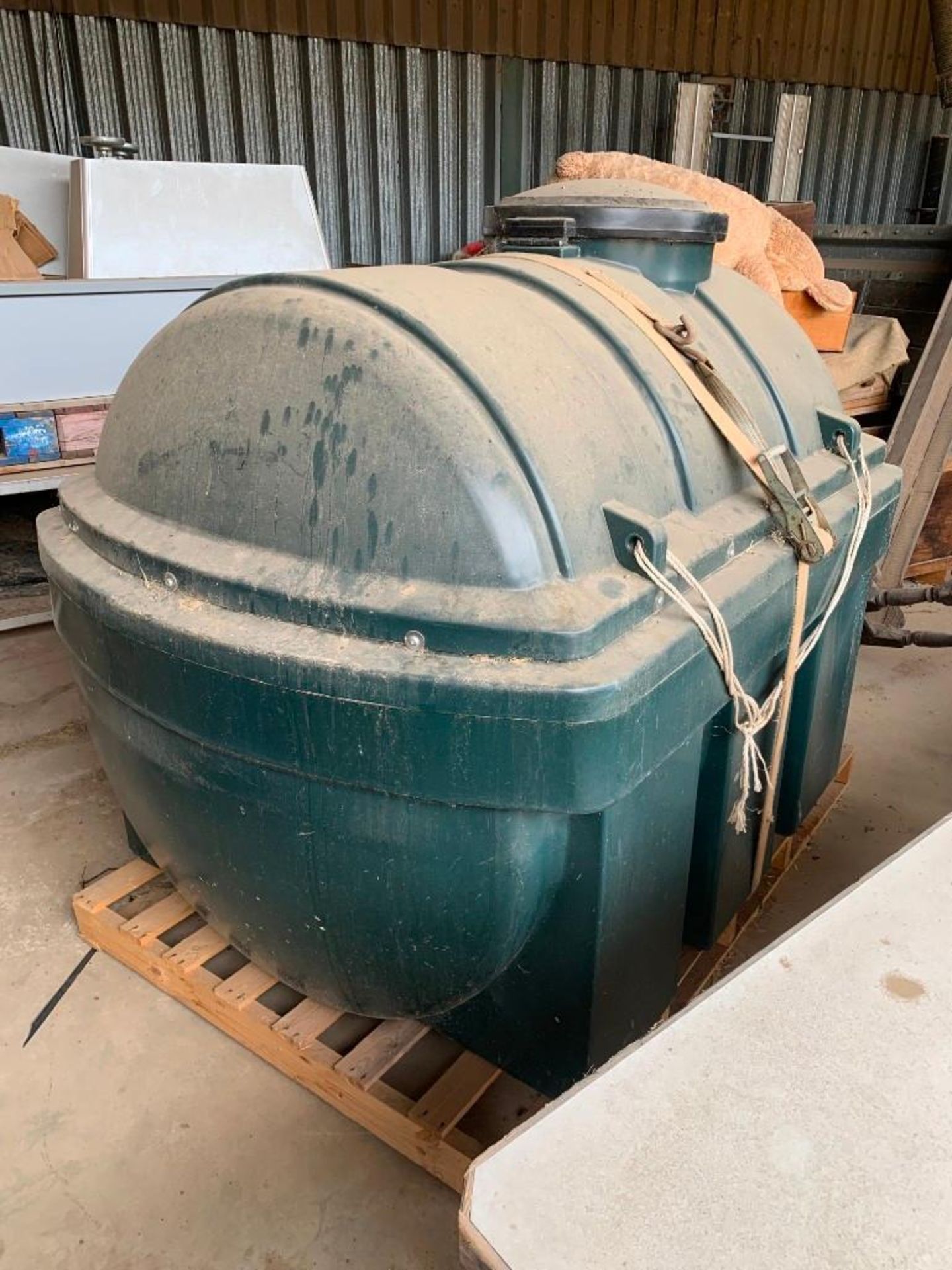 Bunded 1,800L Plastic Oil Tank