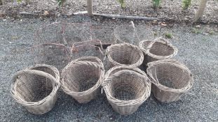 Qty. Wire & Wicker Potato Baskets