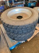 2 No. 295/60 R22.5 Rims and Tyres, 6 Stud