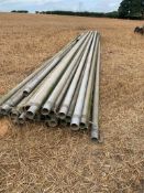 30 No. 4"Aluminium Irrigation Pipes - Misc. Lengths