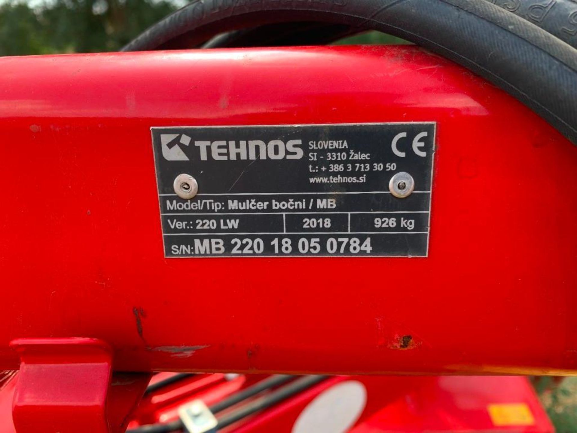 2018 Technos 220LW 2.2m Hydraulic Right-hand Offset Flail Mower - Image 7 of 7