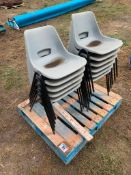 Qty. Plastic Stackable Chairs