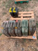 Qty. Metal Jerry Cans, Plastic Fuel Cans