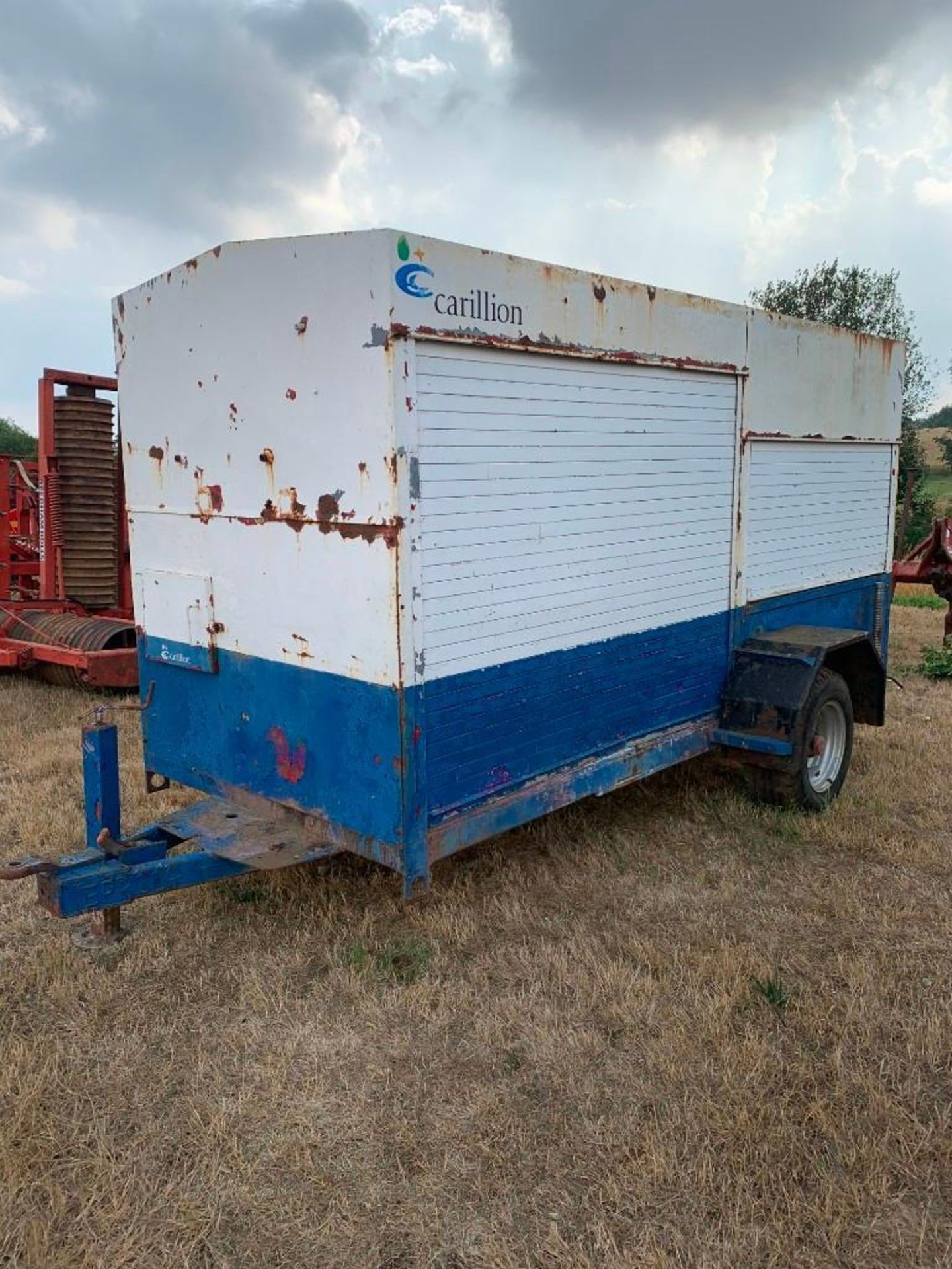 Single Axle Box Trailer - Roller Shutter Doors