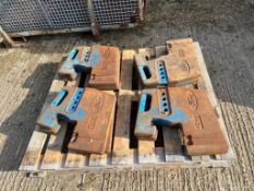 8 No. Ford 40KG Wafer Weights