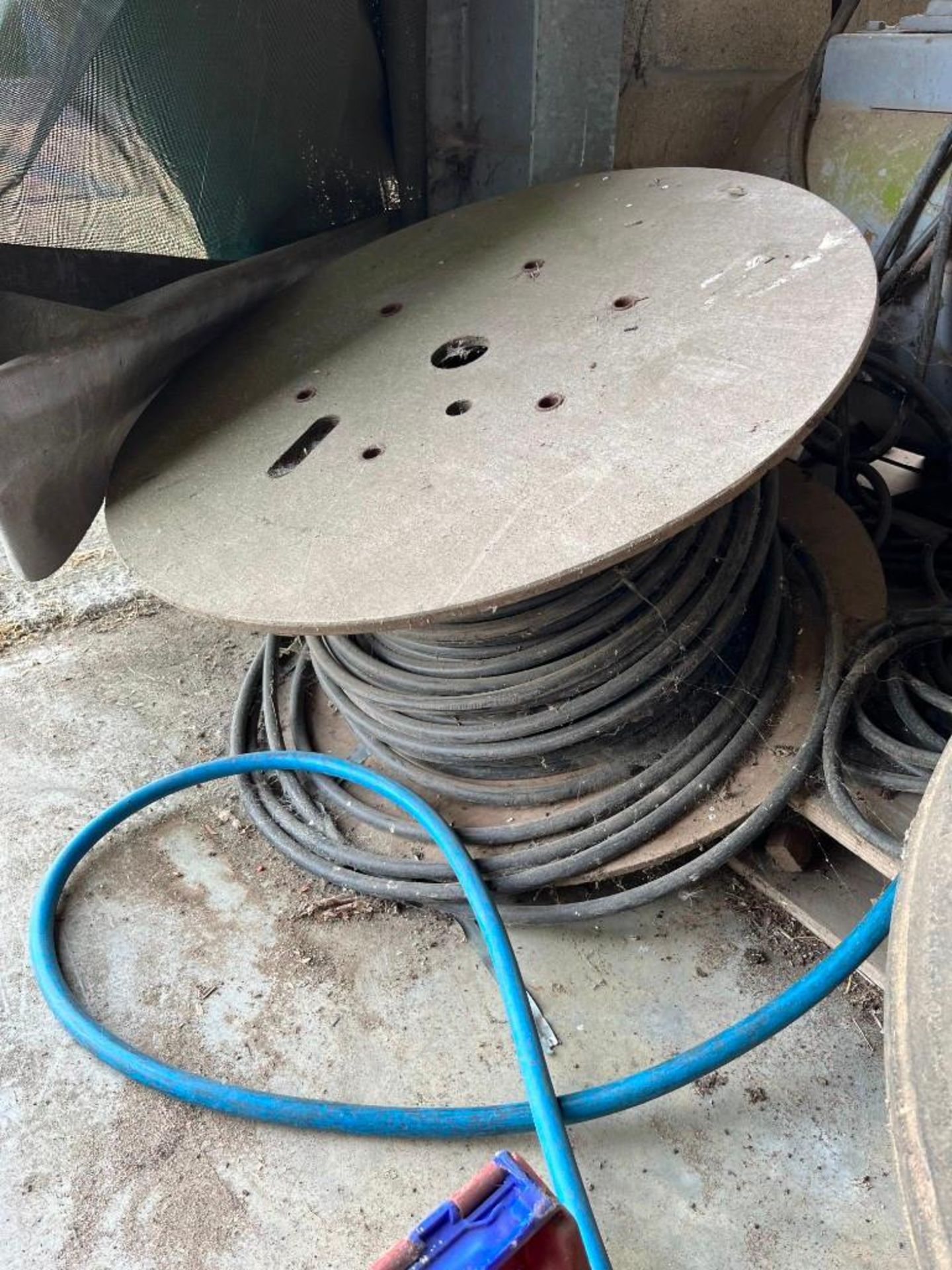 Cable Roll with Length of Electric Armoured Cable