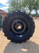 Trelleborg Tyres and Rims, Tyres: VF 710/60 R42, Black Rims