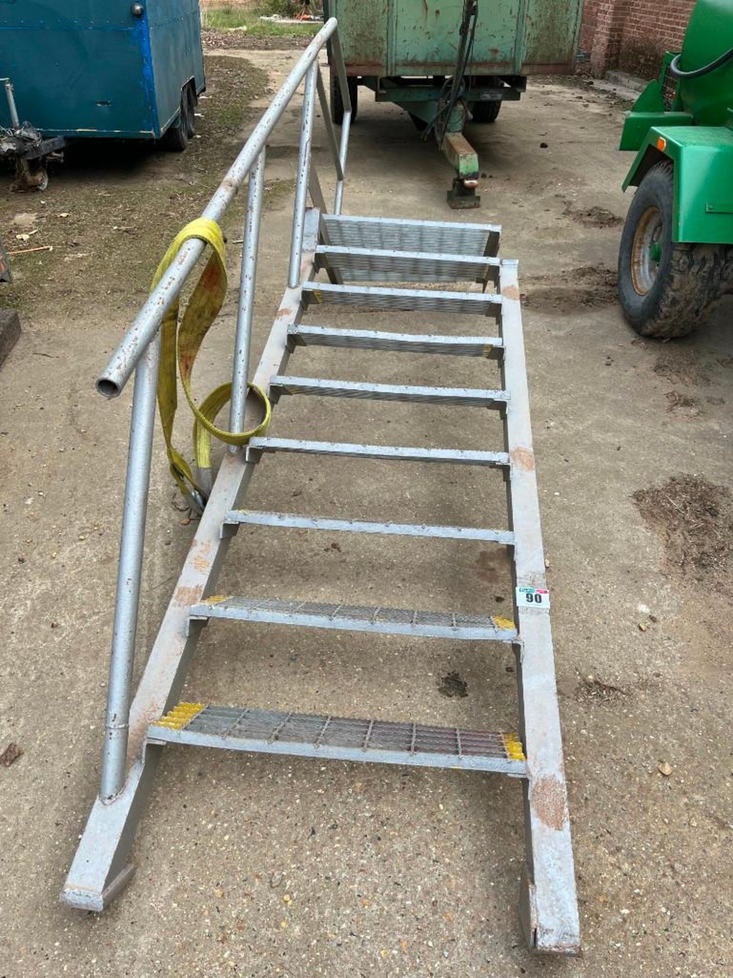 Galvanised Gantry Steps