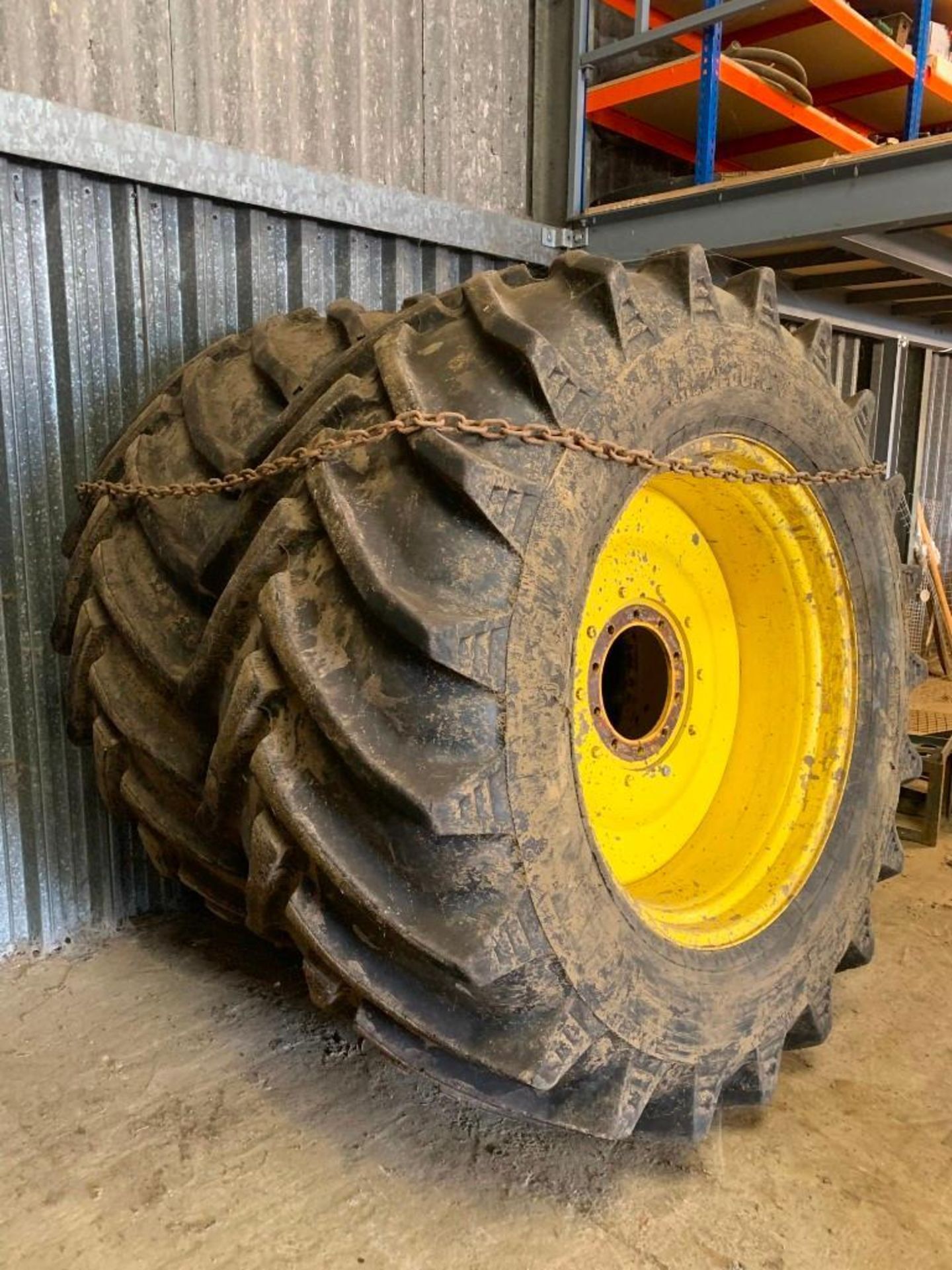 Trelleborg Tyres and Rims, Rear Tyres: 850/55 R42, Front Tyres: 750/50 R30.5 - Image 4 of 6