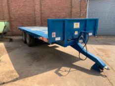 2011 AS Marston PT14 22ft Tandem Axle Flat Bed Trailer