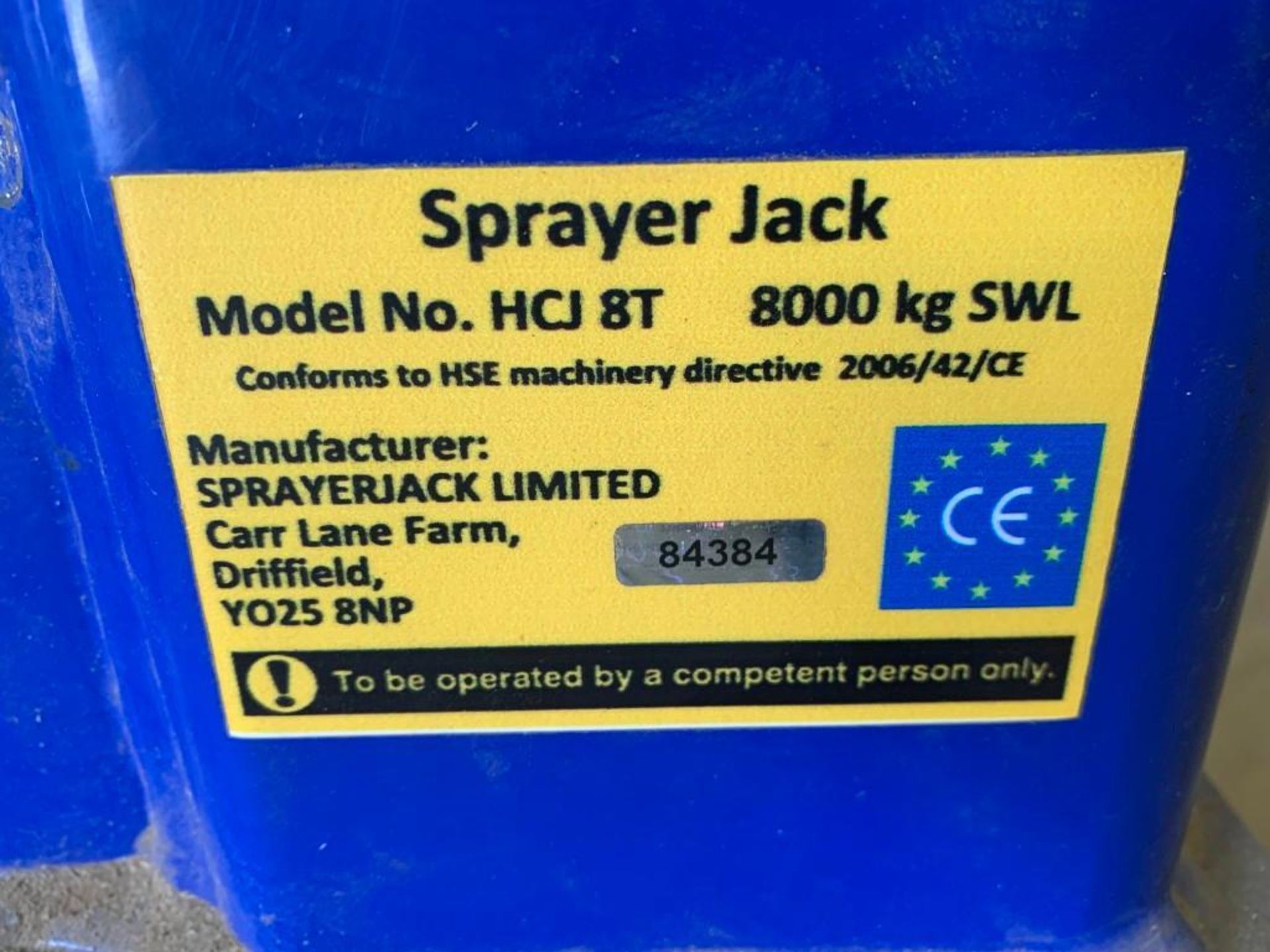 8T Sprayer Jack - Image 3 of 3