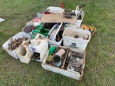 Quantity miscellaneous nuts, bolts, fixings etc.