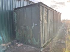 Standard shipping container, 6m, sold in situ, buyer to remove