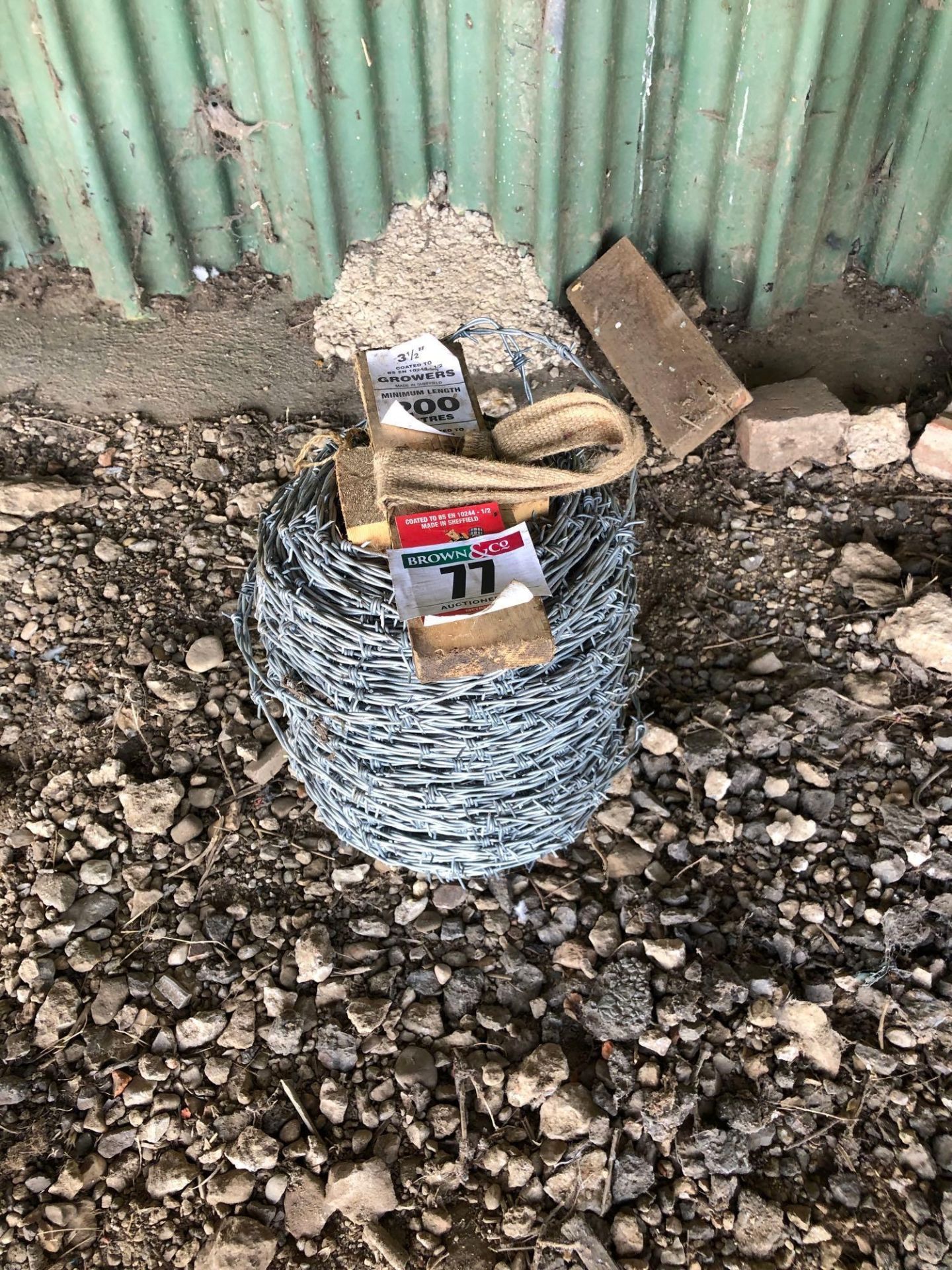 Roll barbed wire and fencing wire