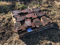 10No. Massey Ferguson wafer weights