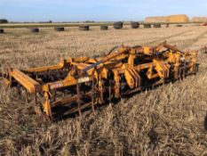 1994 Simba 4.5m springtine cultivator hydraulic folding with front levelling board and rear tooth pa