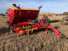 2010 Vaderstad Rapid RD300S Super XL 3m disc drill with wheel track eradicators, tramline markers an