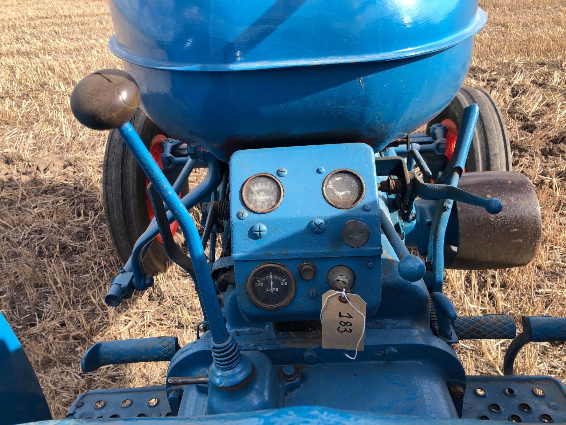 1958 Fordson Major diesel 2wd tractor with side belt pulley, rear linkage and drawbar on 6.00-19 fro - Image 6 of 6