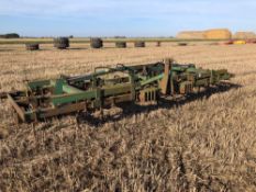 Cousins 5m pigtail cultivator hydraulic folding with depth wheels