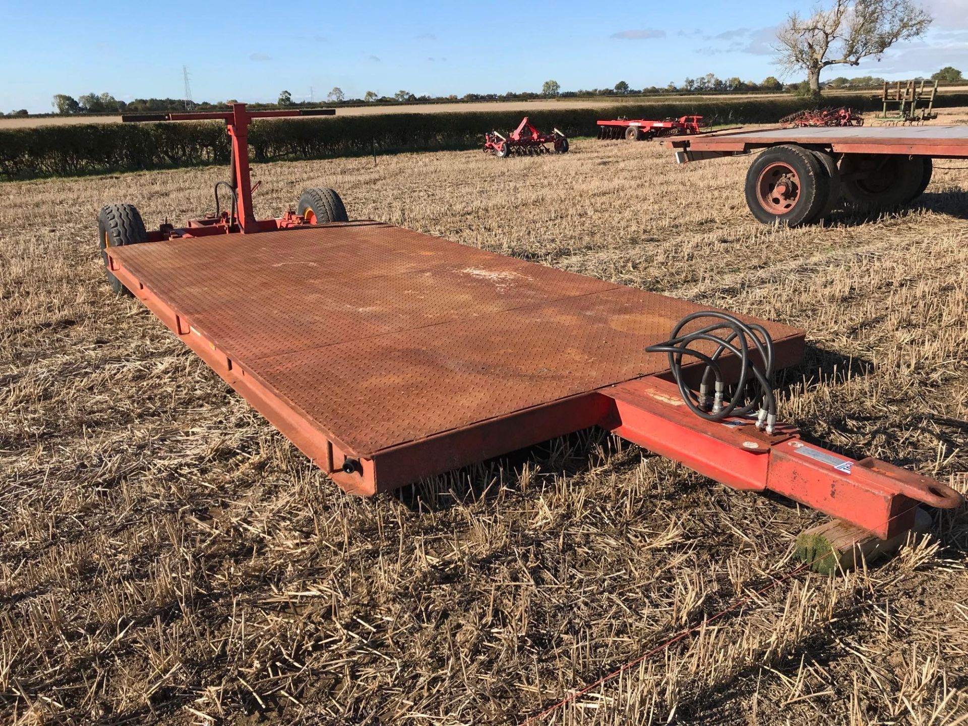 1996 Mekanag Farm Equipment single axle 5m plant trailer on 12.5/80-15.3 wheels and tyres. Serial No - Image 2 of 5