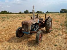 1961 Fordson Dexta 2wd diesel tractor on 7.50R16 front and 11.2-28 rear wheels and tyres. Reg No: YE